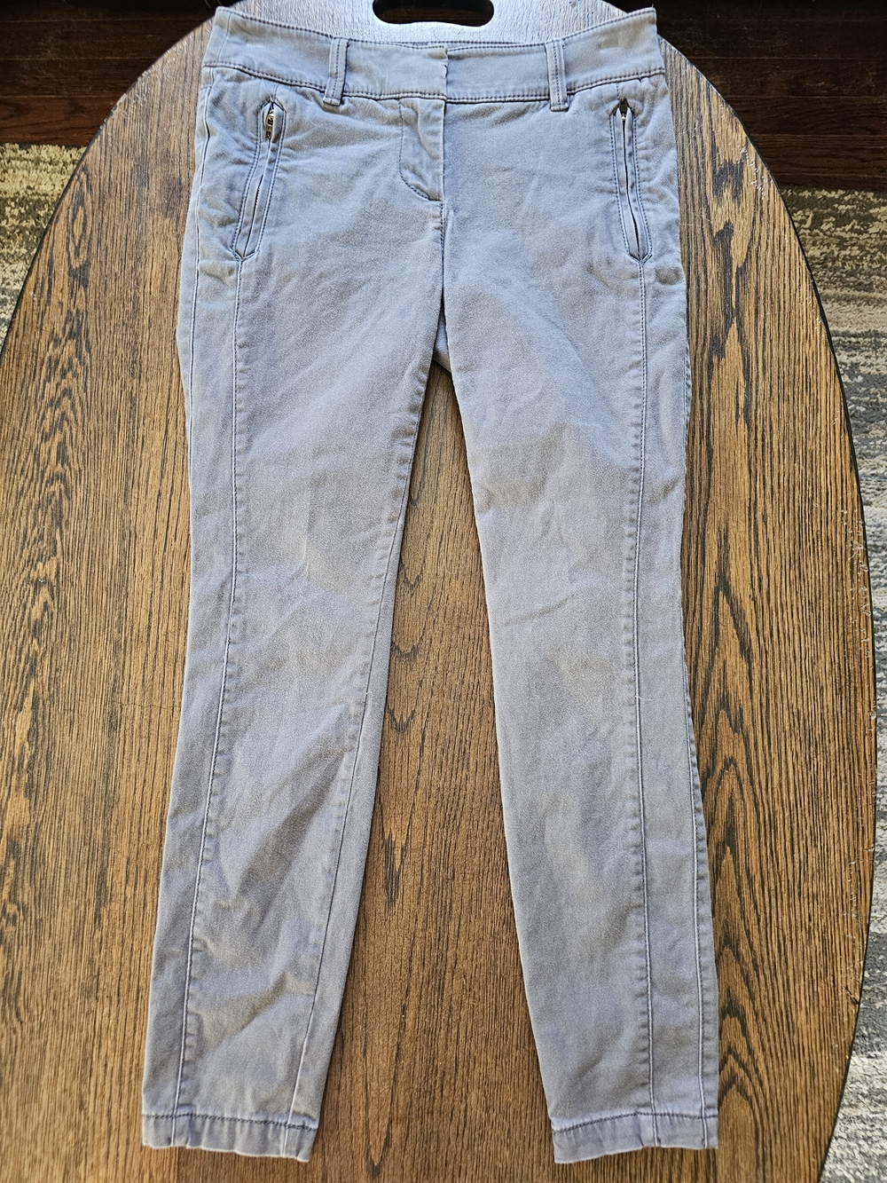 LOFT Gray Slim-Fit Pants Size Womens 0 Petite